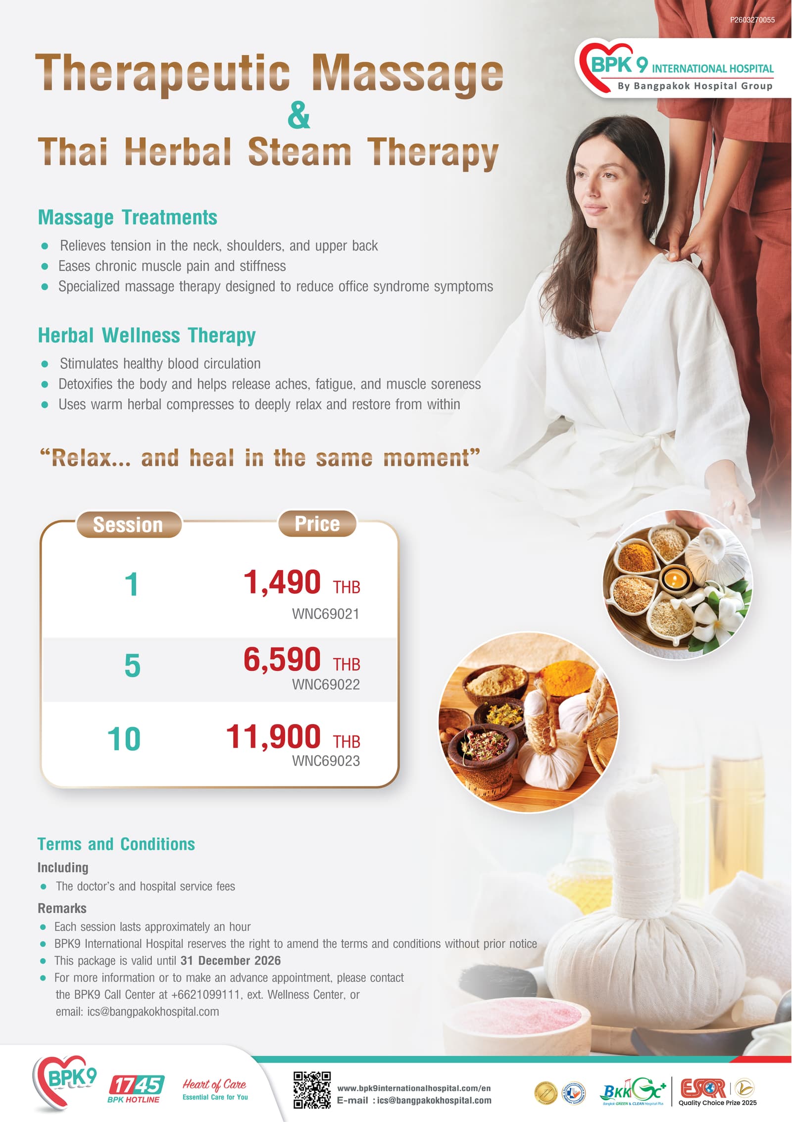 Therapeutic Massage & Thai Herbal Steam Therapy